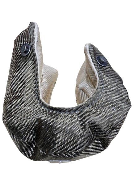 TT-TB-T3-TURBOTECHS T3 TITANIUM LAVA FIBER TURBO BLANKET HEAT SHIELD BARRIER COVER WRAP