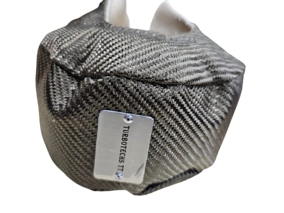 TT-TB-T3-TURBOTECHS T3 TITANIUM LAVA FIBER TURBO BLANKET HEAT SHIELD BARRIER COVER WRAP