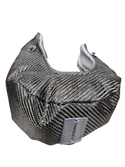 TT-TB-T3-TURBOTECHS T3 TITANIUM LAVA FIBER TURBO BLANKET HEAT SHIELD BARRIER COVER WRAP