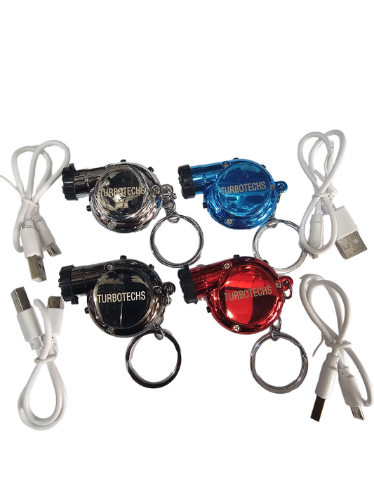 Turbotechs Keychain Turbo Keychain, Creative Multicolor Hot Sleeve Bearing Spinning Turbine Turbocharger Keychains Keyring