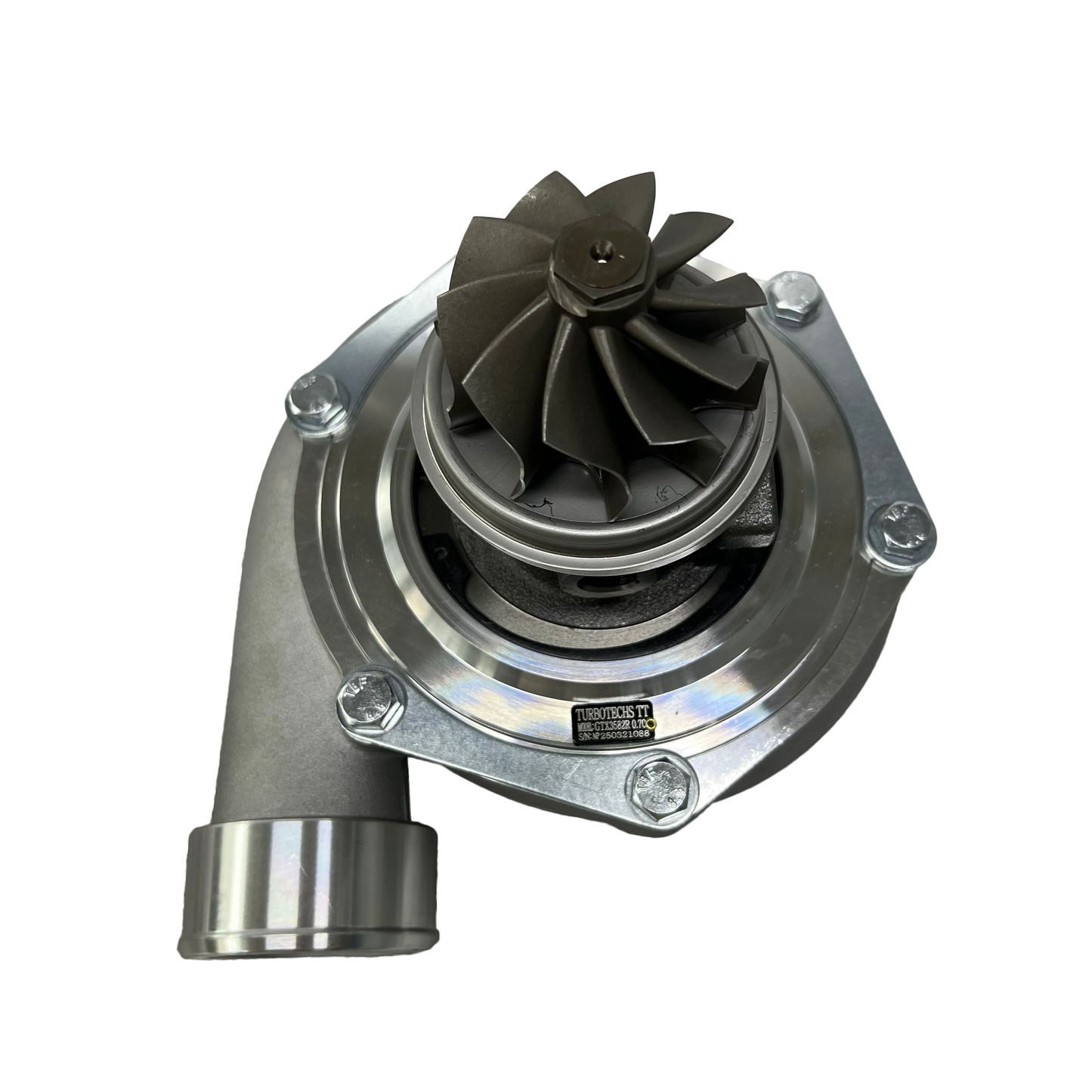 TURBOTECHS-TT3582R-10-TURBOTECHS TT3582R GEN2 Dual Ball Bearing Turbocharger 10 BLADE