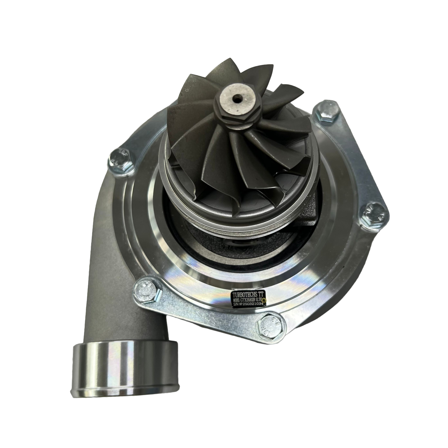 TURBOTECHS-TT3582R-11-TURBOTECHS TT3582R GEN3 Dual Ball Bearing Turbocharger 11 BLADE