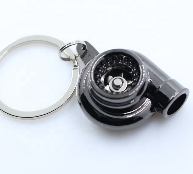 Turbotechs Keychain Turbo Keychain, Creative Multicolor Hot Sleeve Bearing Spinning Turbine Turbocharger Keychains Keyring