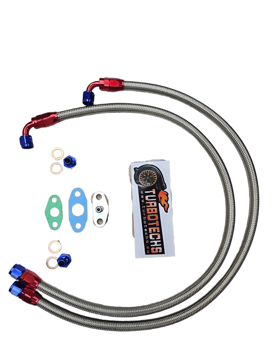 TURBOTECHS Oil Drain Flange Kits for PTX35 PTG Small Frame Turbos