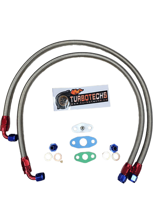 TURBOTECHS Oil Drain Flange Kits for PTX35 PTG Small Frame Turbos