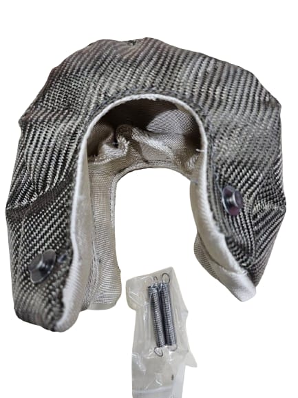 TT-TB-T3-TURBOTECHS T3 TITANIUM LAVA FIBER TURBO BLANKET HEAT SHIELD BARRIER COVER WRAP