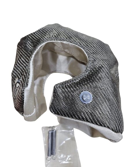 TT-TB-T4-TURBOTECHS T4 TITANIUM LAVA FIBER TURBO BLANKET HEAT SHIELD BARRIER COVER WRAP