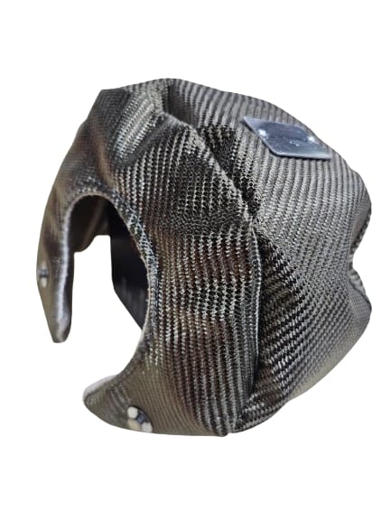 TT-TB-T4-TURBOTECHS T4 TITANIUM LAVA FIBER TURBO BLANKET HEAT SHIELD BARRIER COVER WRAP
