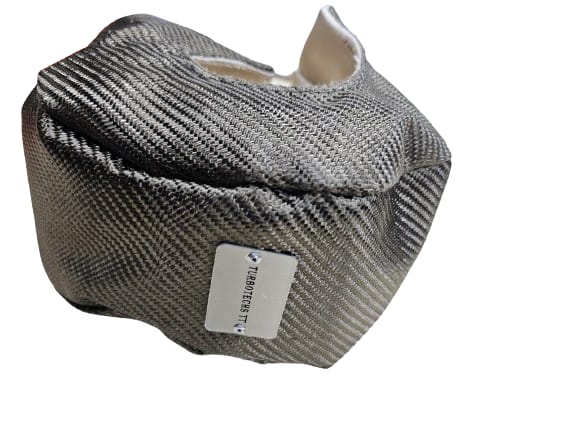 TT-TB-T4-TURBOTECHS T4 TITANIUM LAVA FIBER TURBO BLANKET HEAT SHIELD BARRIER COVER WRAP
