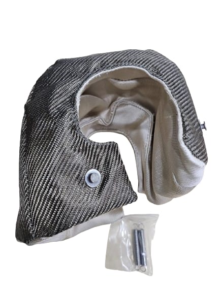TT-TB-T6-TURBOTECHS T6 TITANIUM LAVA FIBER TURBO BLANKET HEAT SHIELD BARRIER COVER WRAP