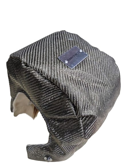 TT-TB-T6-TURBOTECHS T6 TITANIUM LAVA FIBER TURBO BLANKET HEAT SHIELD BARRIER COVER WRAP