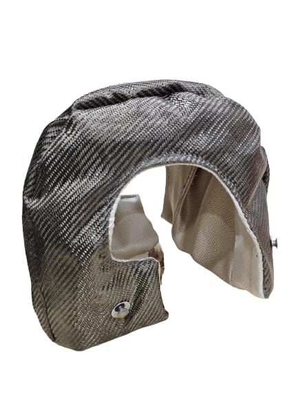 TT-TB-T6-TURBOTECHS T6 TITANIUM LAVA FIBER TURBO BLANKET HEAT SHIELD BARRIER COVER WRAP