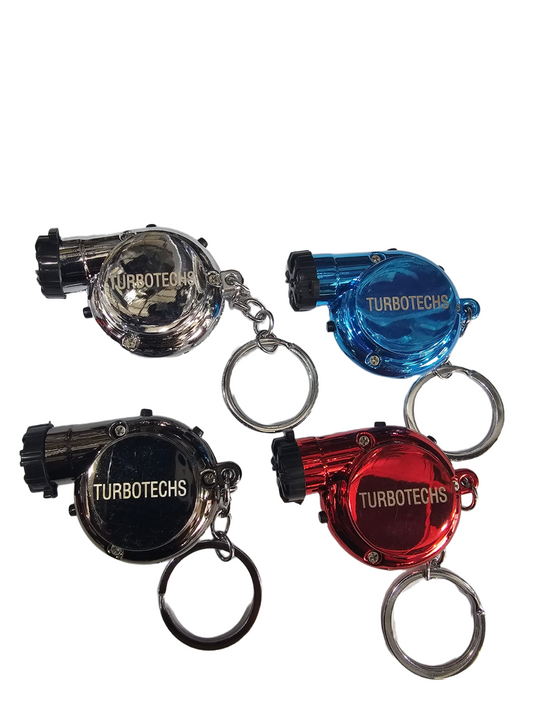 Turbotechs Keychain Turbo Keychain, Creative Multicolor Hot Sleeve Bearing Spinning Turbine Turbocharger Keychains Keyring